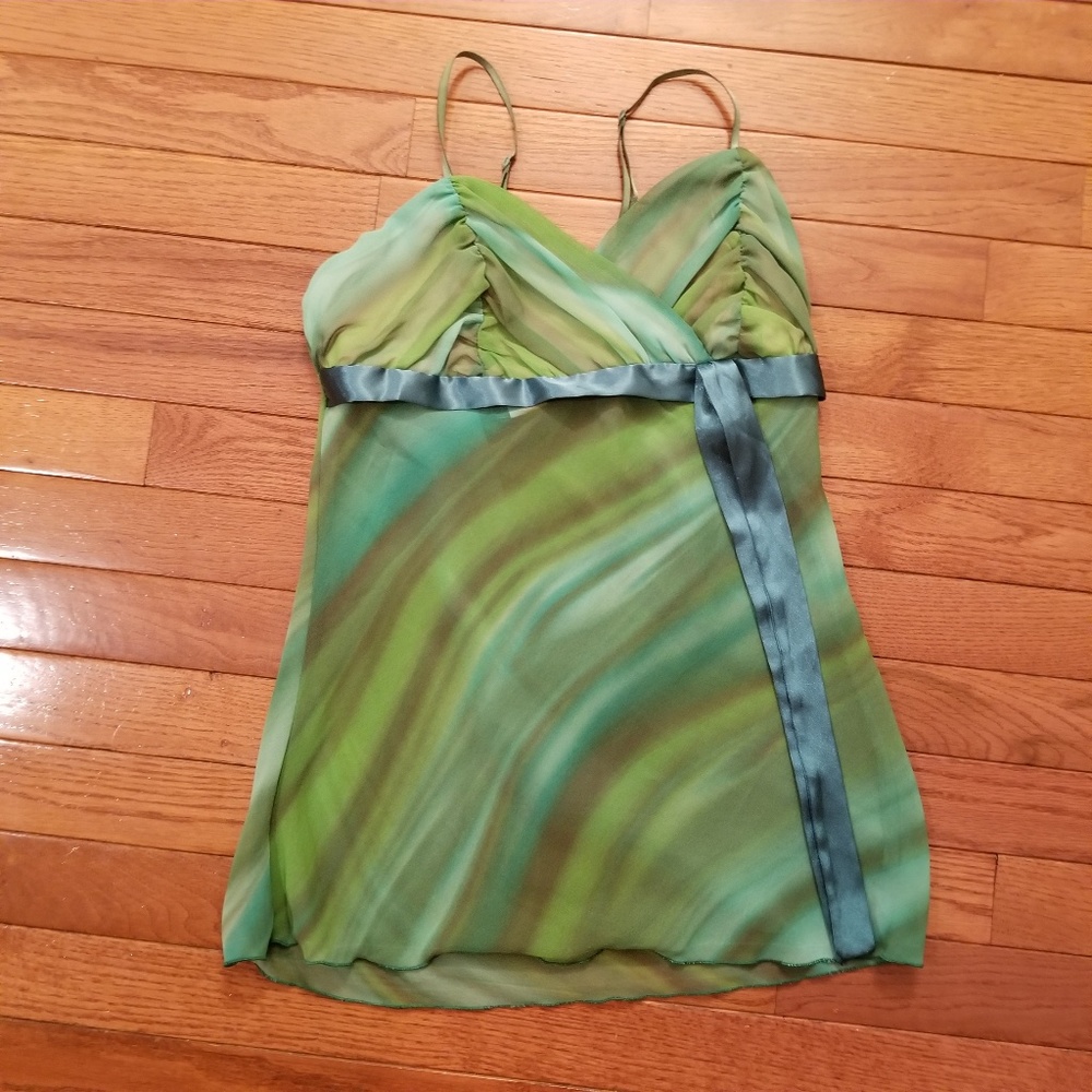Green Sheer Camisole - Picture 4 of 4